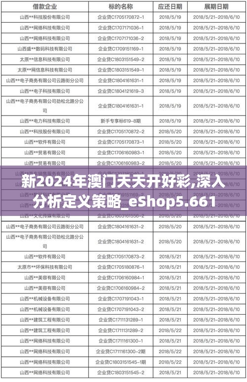新2024年澳门天天开好彩,深入分析定义策略_eShop5.661