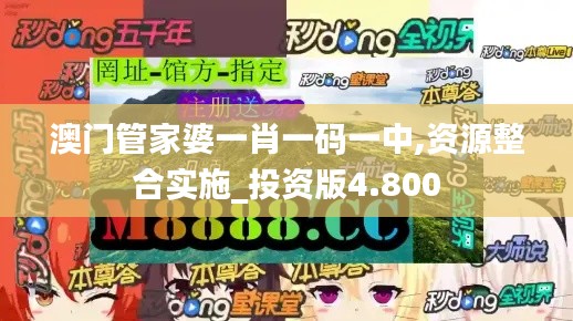 澳门管家婆一肖一码一中,资源整合实施_投资版4.800