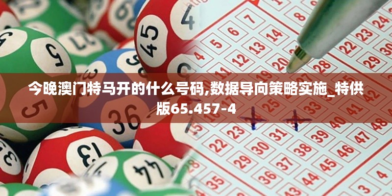 今晚澳门特马开的什么号码,数据导向策略实施_特供版65.457-4