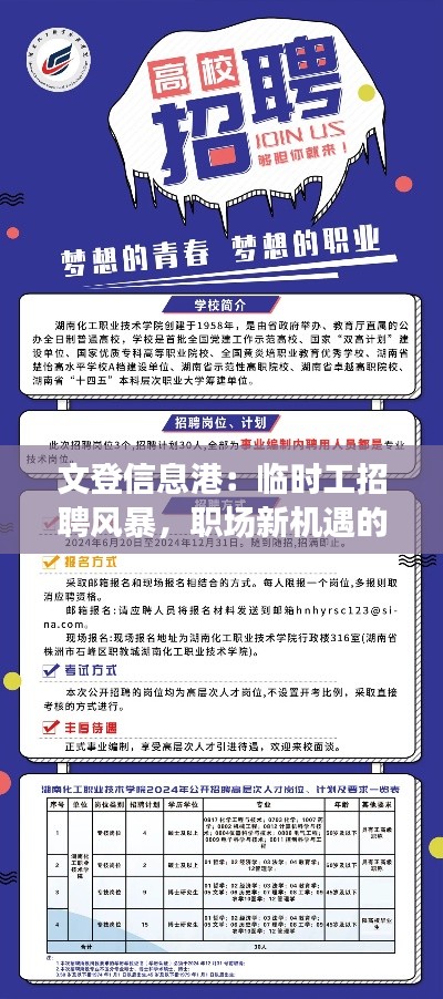 文登信息港：临时工招聘风暴，职场新机遇的蓝色大门