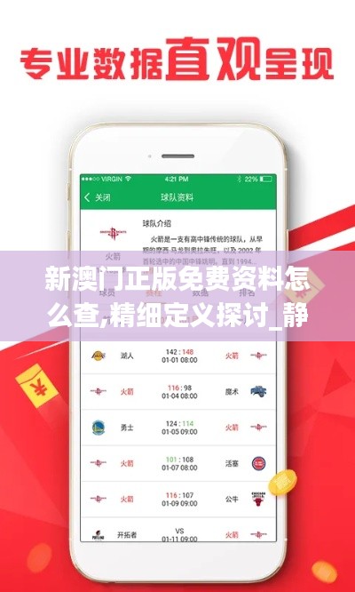 新澳门正版免费资料怎么查,精细定义探讨_静态版12.806